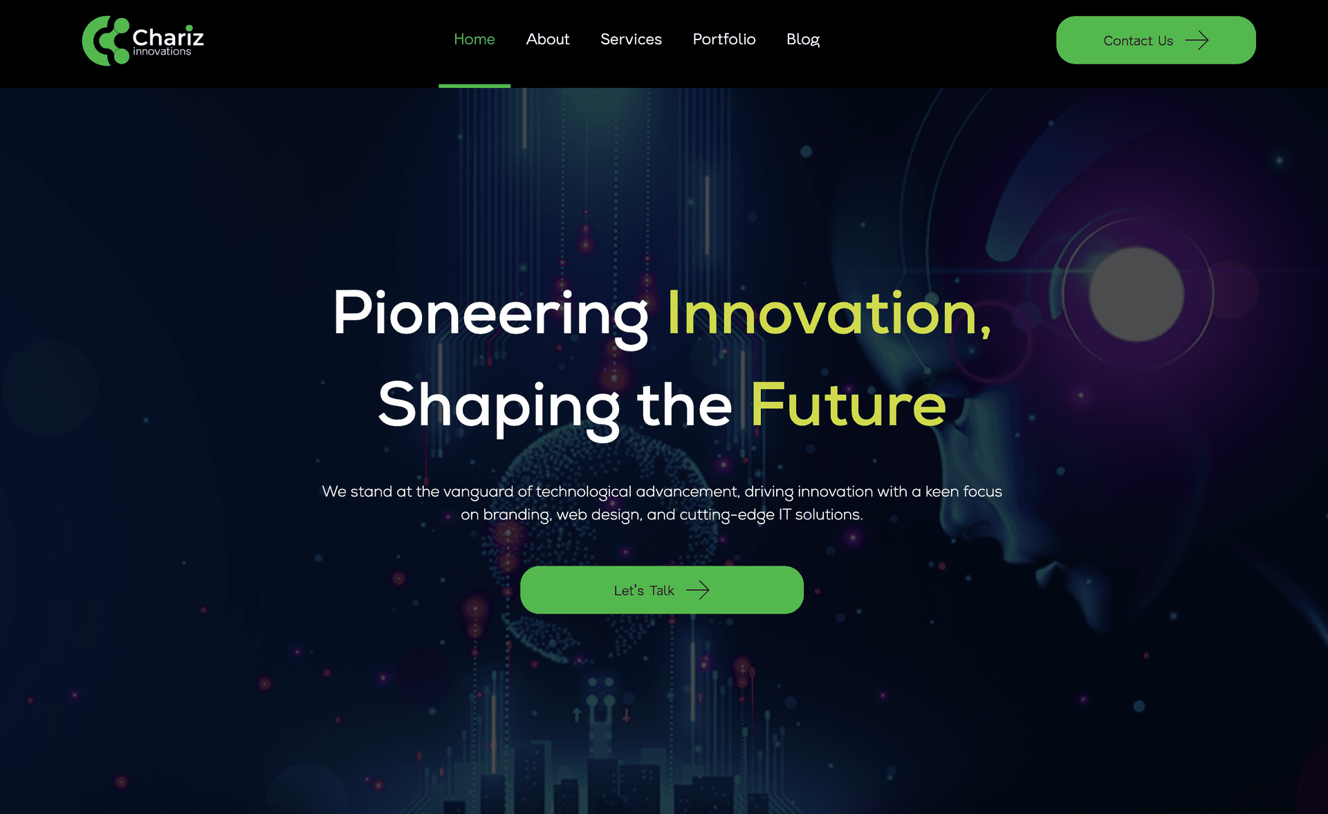 lachariz innovation landing page